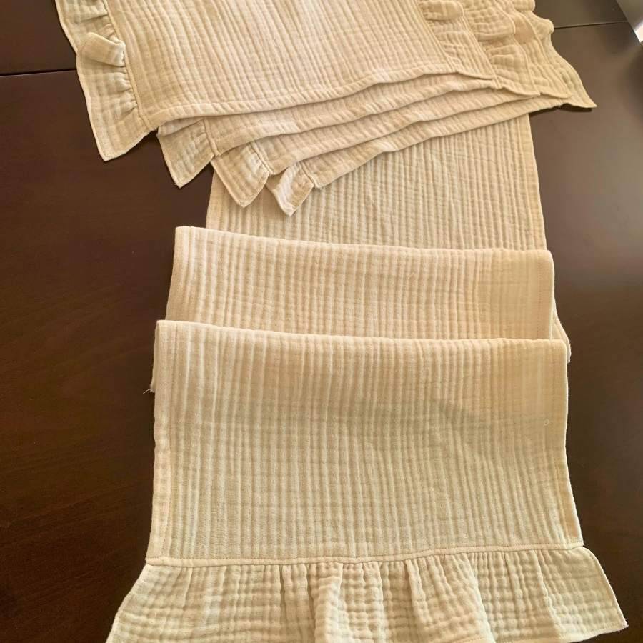 Müslin kumaş Amerikan servis, runner set - 3