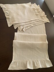 Müslin kumaş Amerikan servis, runner set - 3