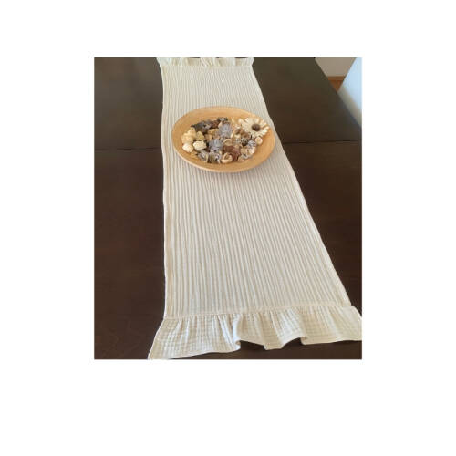 Müslin kumaş Amerikan servis, runner set - 2