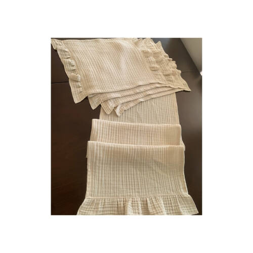 Müslin kumaş Amerikan servis, runner set - 3