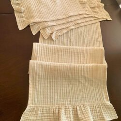 Müslin kumaş Amerikan servis, runner set - 3