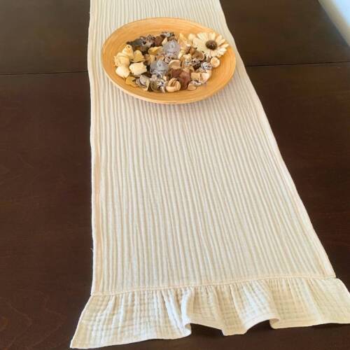 Müslin kumaş Amerikan servis, runner set - 2