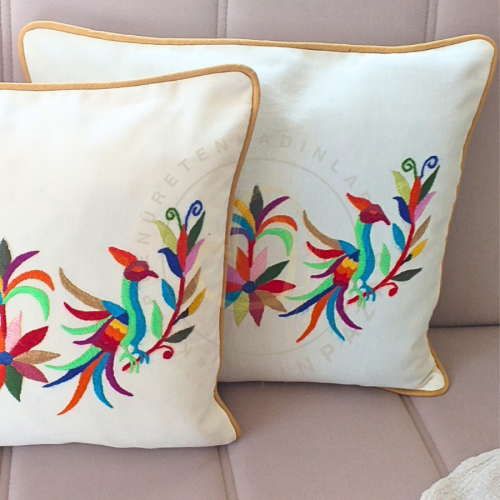 Palmiye ve Kuşlar Kırlent - 2