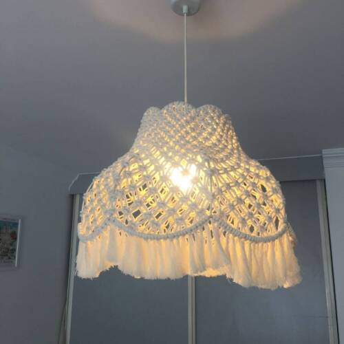 Pirinç makrome Avize