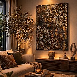 Queen Aura | El Yapımı Dokulu Sanatsal Tablo – Modern & Lüks Duvar Dekoru - 1