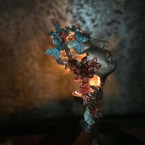 Rebirth Goddess | El Yapımı Sanatsal Dekoratif Obje – Mum Işığına Uygun Modern & Bohem Ev Dekoru - 2