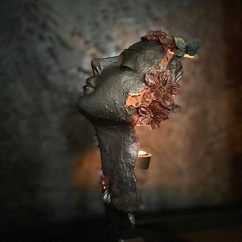 Rebirth Goddess | El Yapımı Sanatsal Dekoratif Obje – Mum Işığına Uygun Modern & Bohem Ev Dekoru - 4