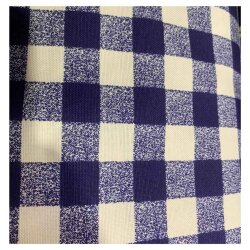 Elma Aplikeli Kırmızı Ekose Duck Keten Runner, Amerikan Servis set  - 4