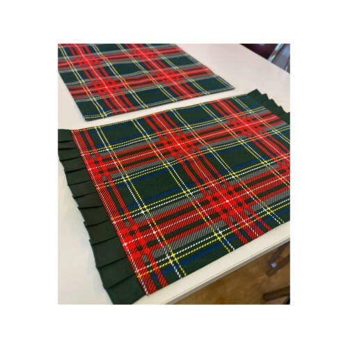 Yeşil Ekose Duck Keten Runner, Amerikan servis Setİ - 2