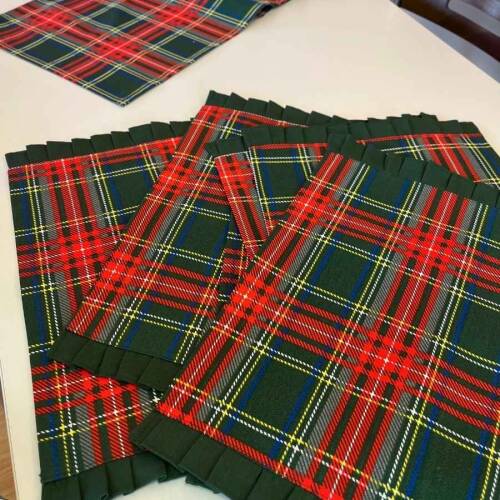 Yeşil Ekose Duck Keten Runner, Amerikan servis Seti  - 3