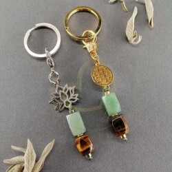 Şans ve Cesaret Aventurin-Kaplan Gözü Anahtarlık - 1