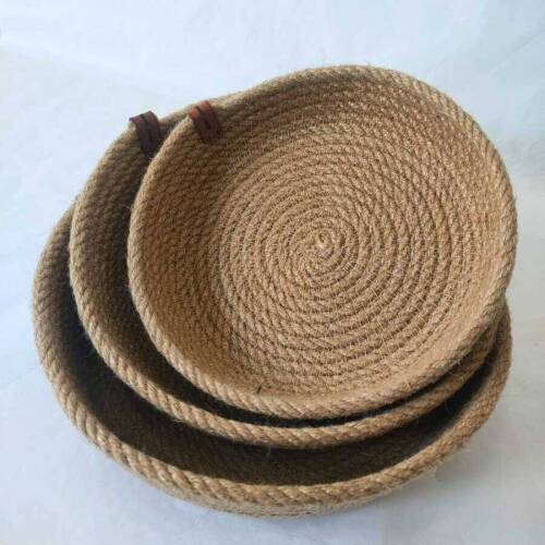 Hasır,Jüt 3 lü Sepet , Organizer Takımı