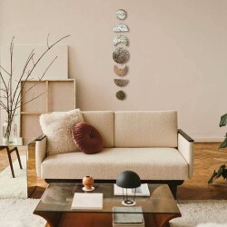 Ay Döngüsü Seramik Duvar Dekoru 100 cm - 2