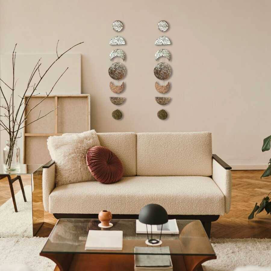 Ay Döngüsü Seramik Duvar Dekoru 70 cm - 1