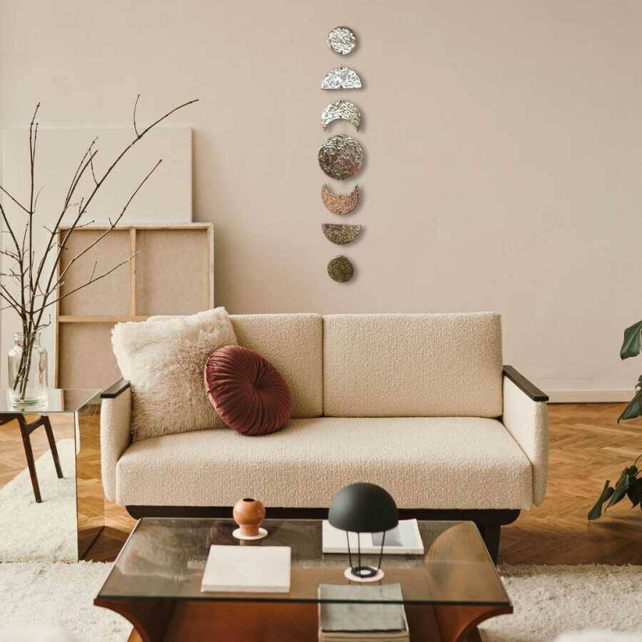 Ay Döngüsü Seramik Duvar Dekoru 70 cm - 2