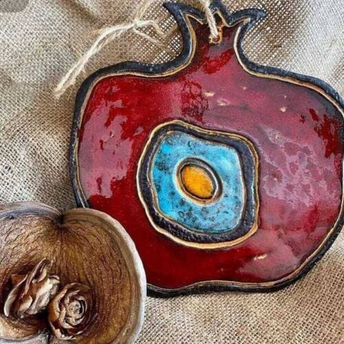 Hera Seramik Çizgili Nar 