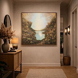 Sessizlik | El Yapımı Dokulu Manzara Tablosu – Modern & Sanatsal Duvar Dekoru - 3