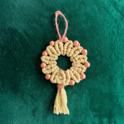 Simli Halka Yılbaşı Ağacı Süsü - 2 Adet - 1