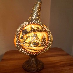 Su Kabağı Aydınlatma Ormandaki Ev - 3