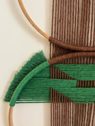 Terra Verde El Yapımı 3 lü Geometrik Duvar Süsü | Makrome Kasnak Set | Bohem Duvar Dekoru - 3