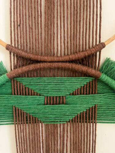 Terra Verde El Yapımı 3 lü Geometrik Duvar Süsü | Makrome Kasnak Set | Bohem Duvar Dekoru - 4