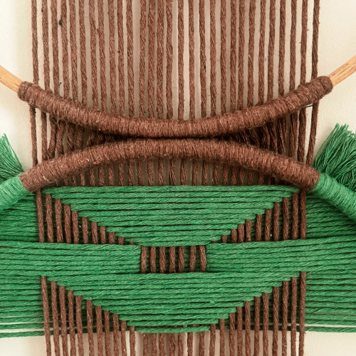 Terra Verde El Yapımı 3 lü Geometrik Duvar Süsü | Makrome Kasnak Set | Bohem Duvar Dekoru - 5