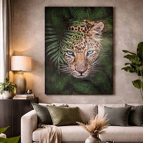 Tiger Aura | El Yapımı Dokulu Sanatsal Tablo – Güçlü & Modern Duvar Dekoru