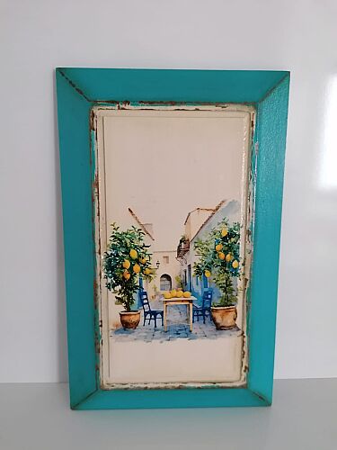 Vintage 3 lü Ahşap Tablo - 2