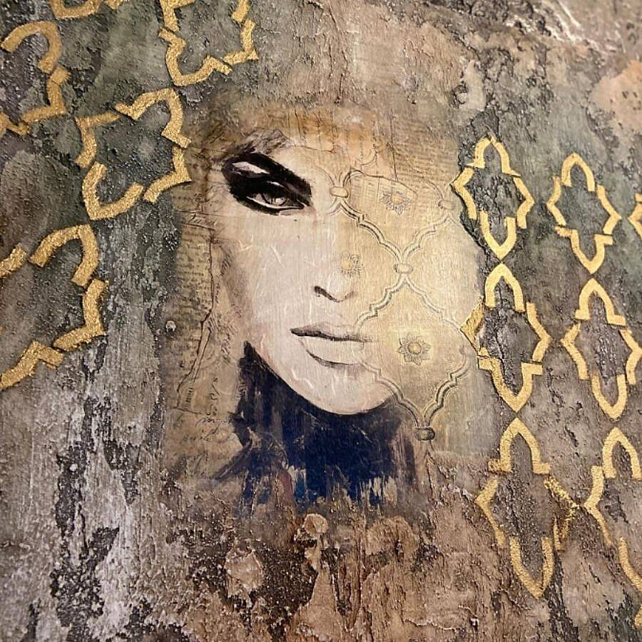 Whisper | El Yapımı Dokulu Sanatsal Tablo – Katmanlı Modern & Bohem Duvar Dekoru - 4