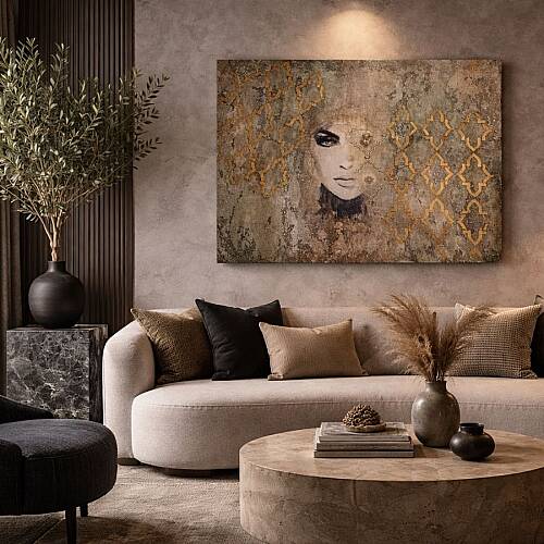 Whisper | El Yapımı Dokulu Sanatsal Tablo – Katmanlı Modern & Bohem Duvar Dekoru