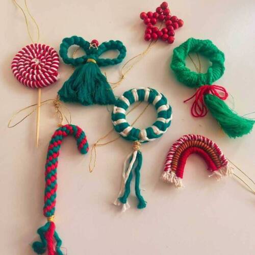 Yılbaşı Süsleri - Makrome by GLCN